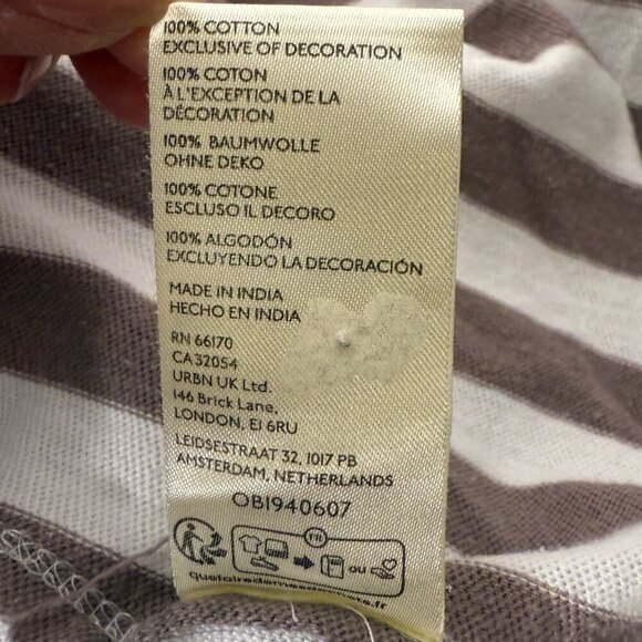 We The Free Oversized Polo Stripes Vertical and Horizontal Sz XL - Picture 7 of 10